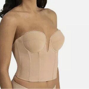 Dominique 38C Valerie V-Wire Backless Strapless Bridal Bustier 6390 New W Tags